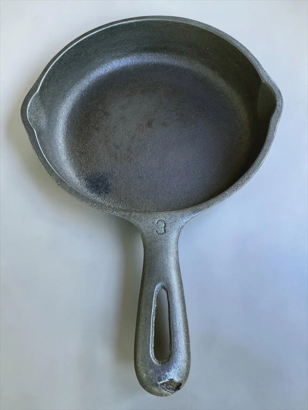 Unmarked Wagner Cast Iron Skillet 6 1/2” Vintage USA Restored